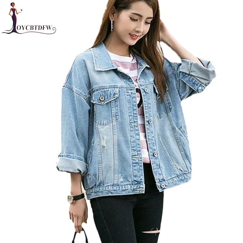 Women Basic Jean Coats 2018 Spring and autumn Women Denim Jacket ...