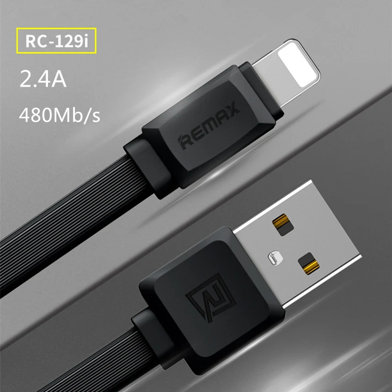 

Original Remax Mobile Phone Cables 2.4A 1m Durable Fast Charger Cable Data Transmission For xiaomi samsung For iPhone 6 7 8 X