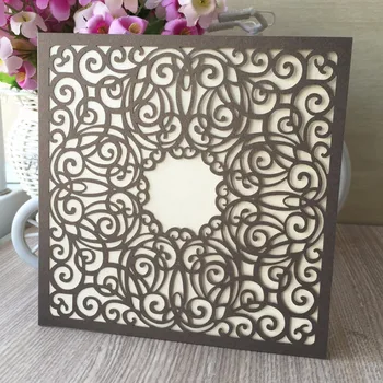 

12pcs New Laser Cut Pearl Paper Love Theme Engagement Wedding party birthday Invitation best wishes card favor Wed card Qj236