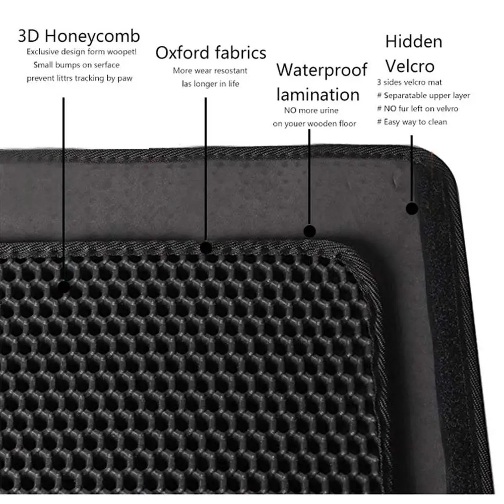Универсальный Коврик для кошачьего туалета EVA двухслойный кошачий наполнитель для кошачьего туалета коврик для кошачьего туалета чистящий коврик товары для Аксессуары для кошек