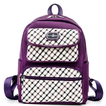 2016 Casual College frauen Rucksack Koreanischen Stil Schule Rucksack Für Mädchen Im Teenageralter Laptop Gitter Damen Rucksack Taschen FH