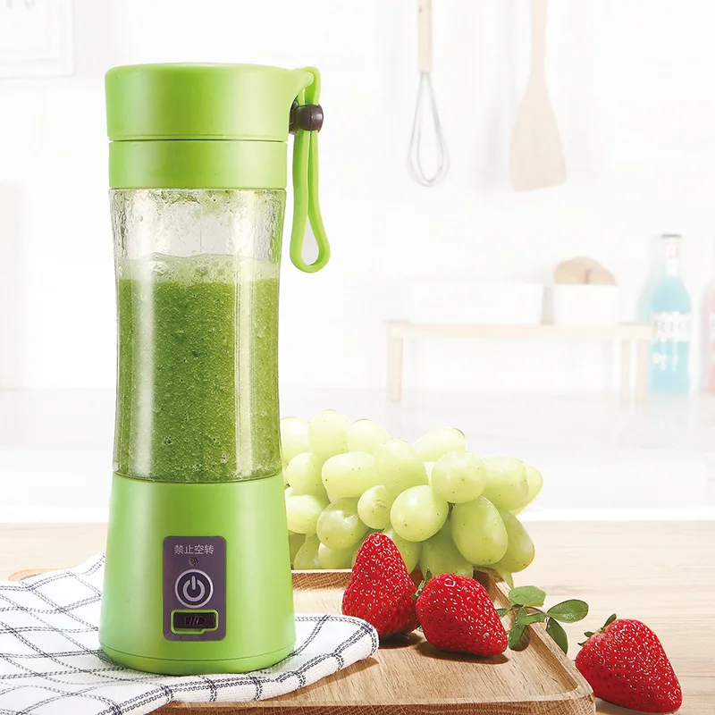 Новая горячая Автоматическая подзарядка чашка-соковыжималка для фруктов портативные электрические подарки для быта от производителя можно настроить - Цвет: Зеленый