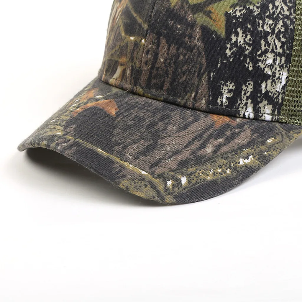Camuflaje de cola de caballo desordenado bollos camionero de béisbol llano gorra de papá casuales sombreros gorras para hombre Baseball #20 Camuflaje de cola de caballo desordenado bollos camionero de béisbol llano gorra de papá casuales sombreros gorras para hombre Baseball #20