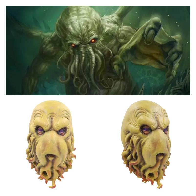 культист ктулху в маске. шлем ктулху. заколка ктулху. маска ктулху. лавкрафт маска.