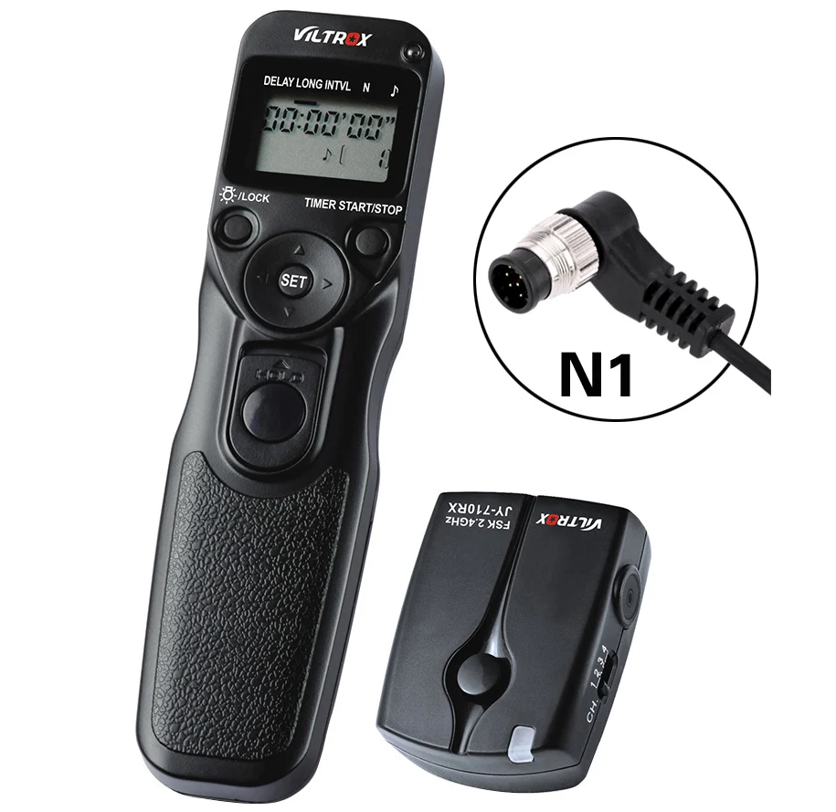 

VILTROX JY710-N1 LCD Shutter Release Camera Timer Remote Wireless Controller for nikon D810E D800A D3X D4X D300 D700 D500