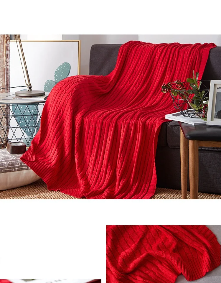 Скандинавское трикотажное одеяло, покрывало с нитью, простыня, кондиционер, Плед s на диван, 90*150 см/120*180 см/180*200 см, Прямая поставка