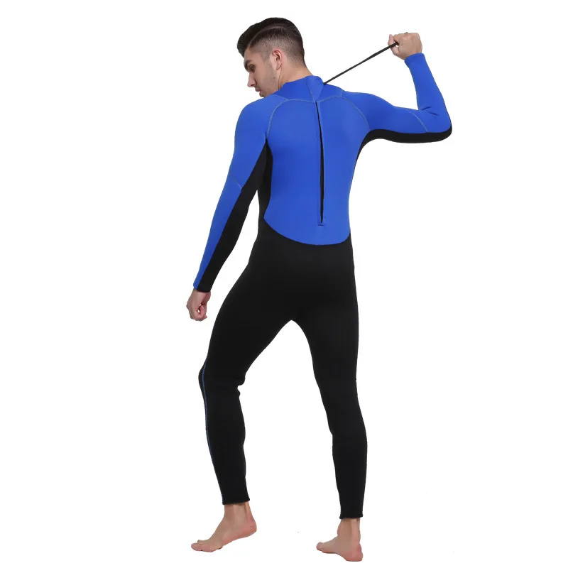 SBART 3MM Neoprene Keep Warm Long Sleeve Back Zipper Swimming Diving Snorkeling Conjoined Jellyfish Coat