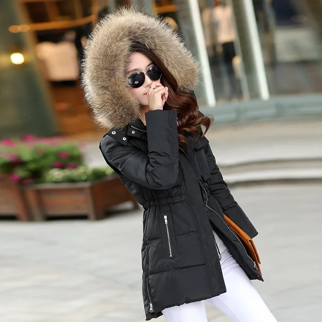 Winter Jacket Women Nice Winter Coat Women Long Parka Luxury Fur Cotton Padded Down Coats Women