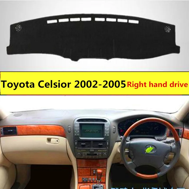 

TAIJS car dashboard cover for Lexus Celsior 2002-2005 right hand drive Auto dashboard protective mat for Lexus Celsior 02-05