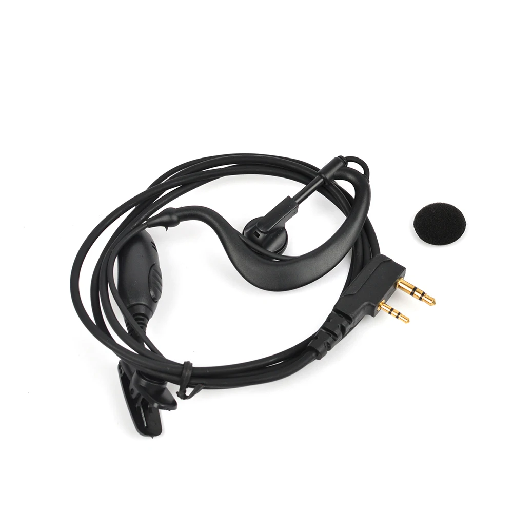HYS Baofeng аксессуары 2 Pin Динамик PTT гарнитуры для UV5R UV5RA UV5RB UV5RC UV5RE + радиолюбителей