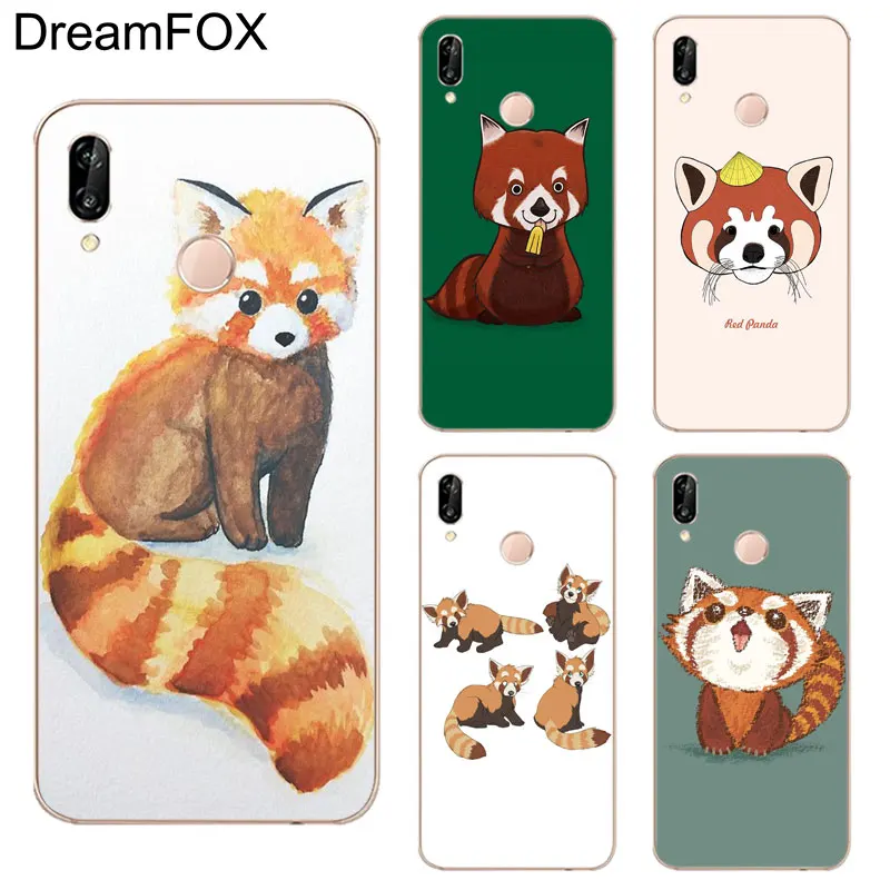 DREAMFOX K171 красная панда Happy Стиль Мягкие TPU силиконовый чехол для huawei Honor 6A 6C 7X9 10 p20 Lite