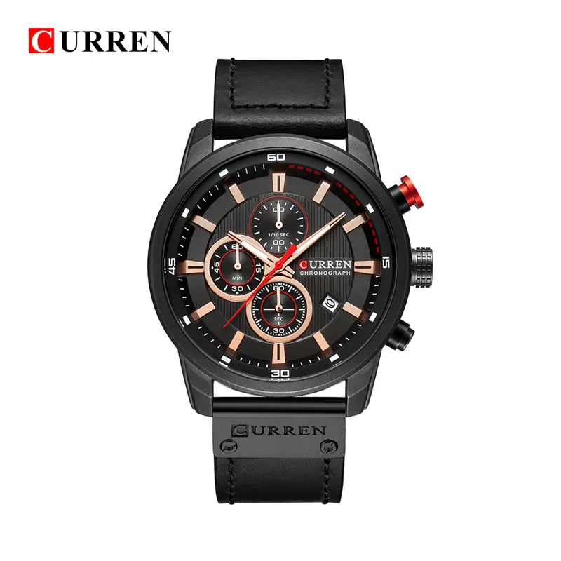 

2019 LUXURY Curren Brand Quartz gold Watches Deluxe Men leather watches women Wristwatches Gifts men wristwatches 8291
