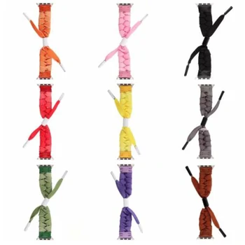 

Hot sale 9 colors 2019 new Personality lace woven strap for watch band 42/38/44/40 mm for iwatch 1234 Replaceable Accessories