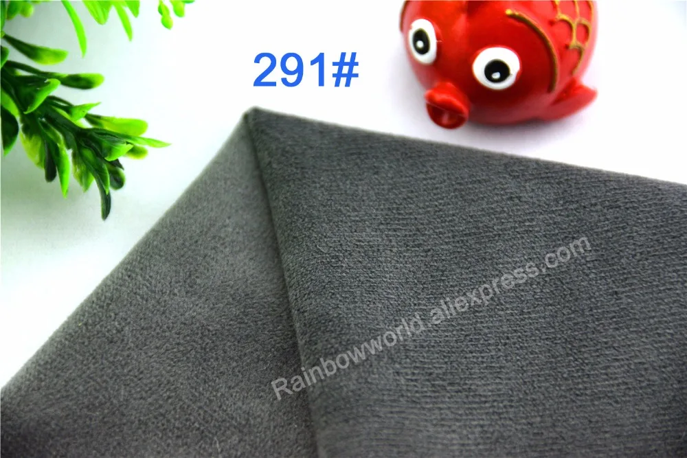 291# gray Super soft velvet fabric microfiber velboa hair height 0.5-1.5mm for DIY stuffed toy blanket pillows(1 meter) | Дом и сад
