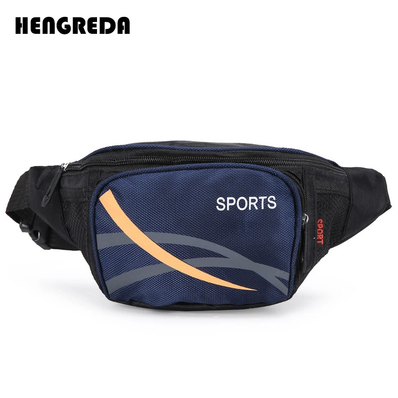 HENGREDA прочная нейлоновая поясная сумка с боковым карманом, противоугонная сумка, мужская сумка, подходит для телефона 6"