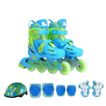 

Kids Skateboard Protective Gear Set Fitness Knee Support Inline Roller Skates with Helmet Elbow Pads Knee Support Wrist Guard