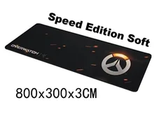 Schwarz OW Große Größe 800*300*3mm Große Overwatch Goliathus Erweiterte GESCHWINDIGKEIT Weiche Auflage Gaming Mouse Mat/Pad Mousepad