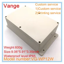 1 шт./лот экструдированный настенный пластиковая водонепроницаемая распределительная коробка IP65 ABS пластиковый корпус diy для Кабельный разъем 230*150*85 мм