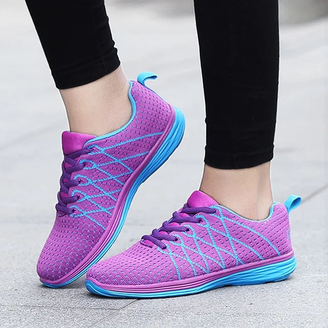 outdoor women running shoes girls light sneakers breathable jogging