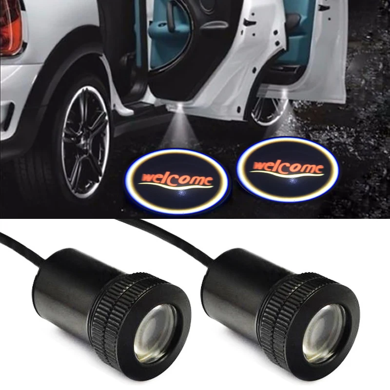 

2PCS Universal Car LED Door Welcome Logo Laser Projector Ghost Shadow Light for Kia Toyota Honda Hyundai Mazda Nissan Chevrolet