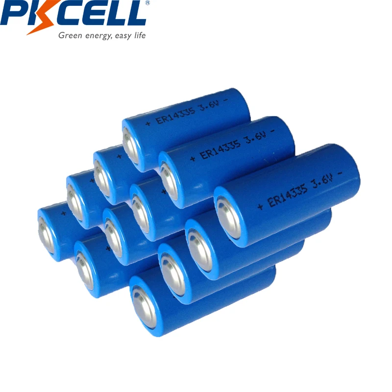 12 шт. PKCELL ER14335 3,6 V 2/3AA liSOCL2 литиевая батарея 14335 батареи 1650mah основная батарея Замена для TADIRAN TL-4955