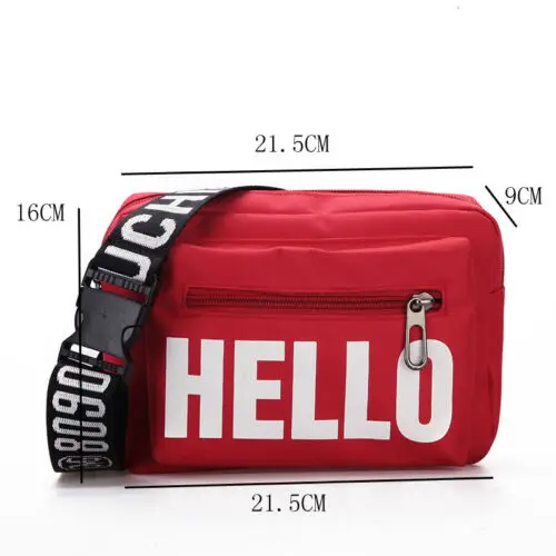 Новинка, Женская поясная сумка, праздничный кошелек для денег, дорожная сумка, сумка для телефона, сумка на плечо, поясная сумка, сумка для путешествий, HELLO Bag - Цвет: Красный