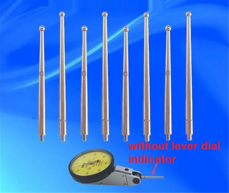 8 шт. M1.4-M2.0, 1,0-3,0 Белая сталь Калибровочная головка для рычажного типа индикатор dialgage иглы для