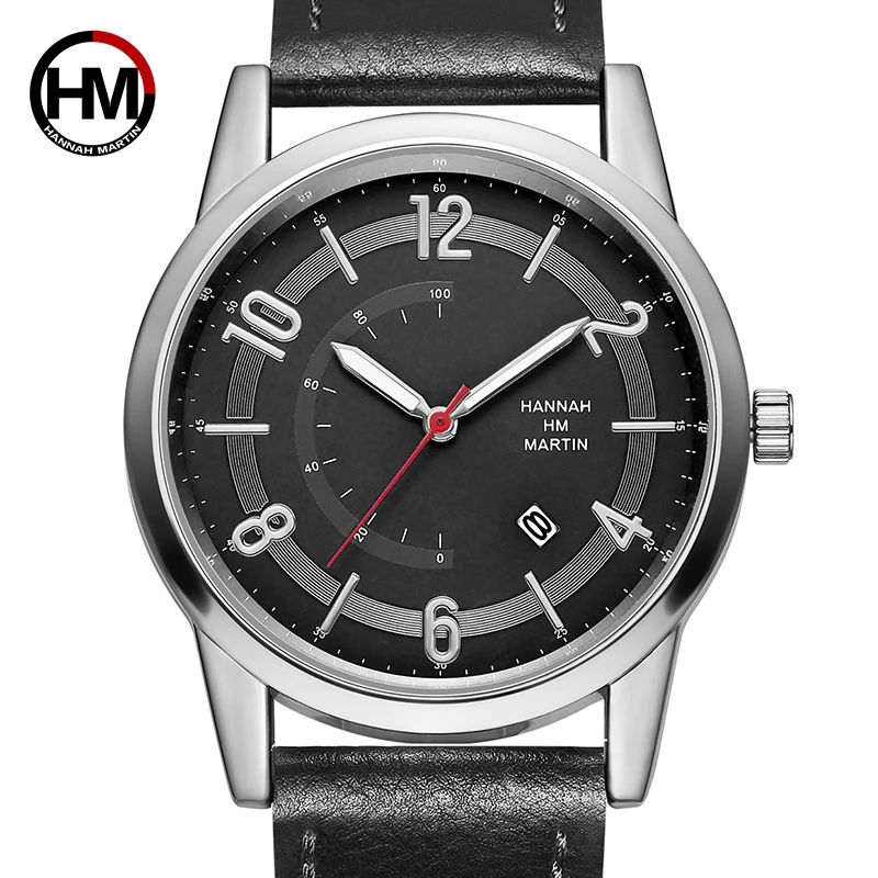 

2018 new brand men's leather strap fashion watch business creative top brand men's casual sports waterproof quartz wrist watches