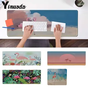 

Yinuoda Your Own Mats Flaming Flamingos Gamer Speed Mice Retail Rubber Mousepad Professional Gaming Mouse Pad Gamer desk mat