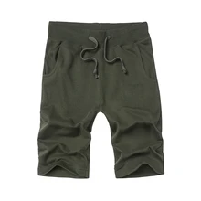 Новые летние однотонные х/Б мужские шорты Slim Fit по колено повседневное для мужчин одежда Высокое качество, большие размеры