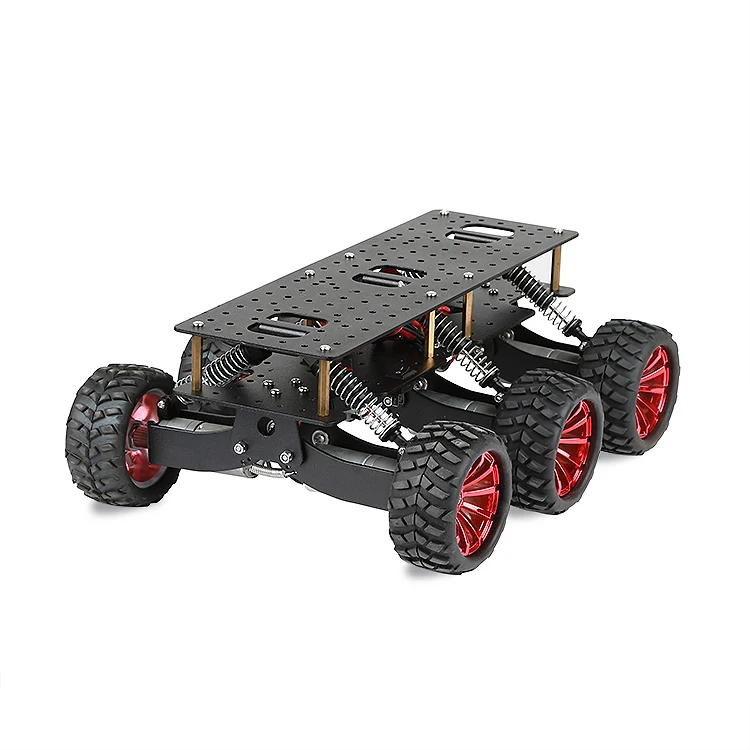 Умный 6WD робот шасси автомобиля амортизация внедорожников скалолазание Поисково-спасательная платформа для Arduino Raspberry Pie DIY RC игрушка