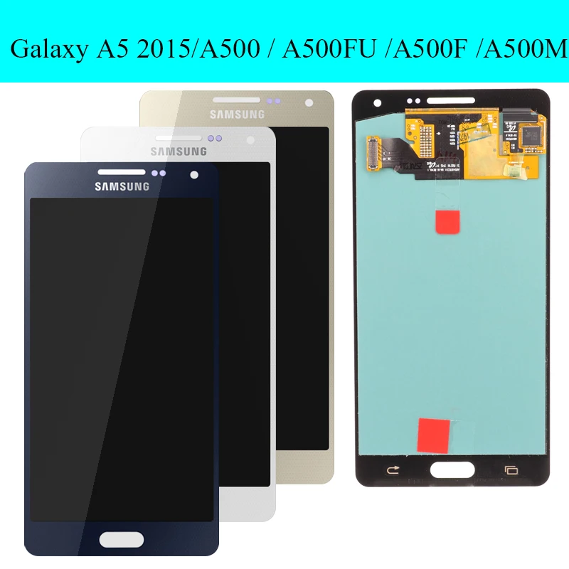 Супер AMOLED 5," дисплей для SAMSUNG Galaxy A5 lcd A500 A500F A500M SM-A500F сенсорный экран дигитайзер дисплей Замена