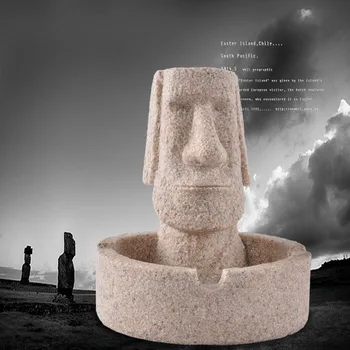

Easter Island Rapa Nui Stone Creative ashtray