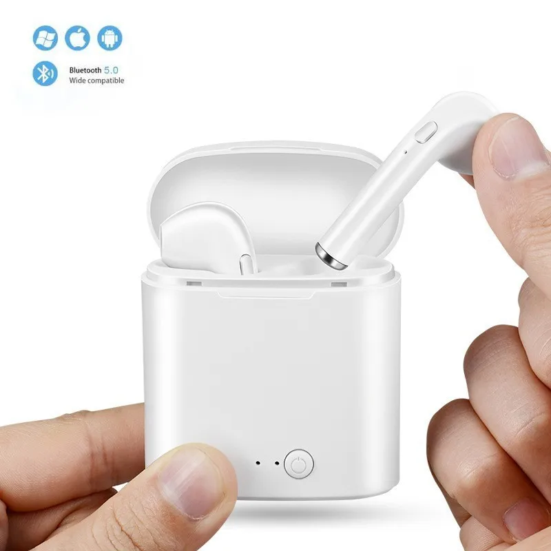 I7s TWS мини беспроводные Bluetooth наушники стерео гарнитура с зарядным боксом