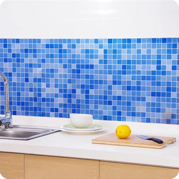 

45x70cm self adhesive wallpaper for bathroom toilet waterproof self-adhesive stickers mosaic tile wallpaper d90417