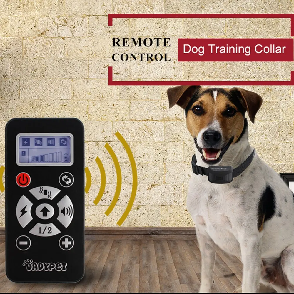 

Rechargeable Waterproof Portable Remote Dogs Pet Training Trainer Collar Vibration Intensity Adjustment LCD Screen Automation