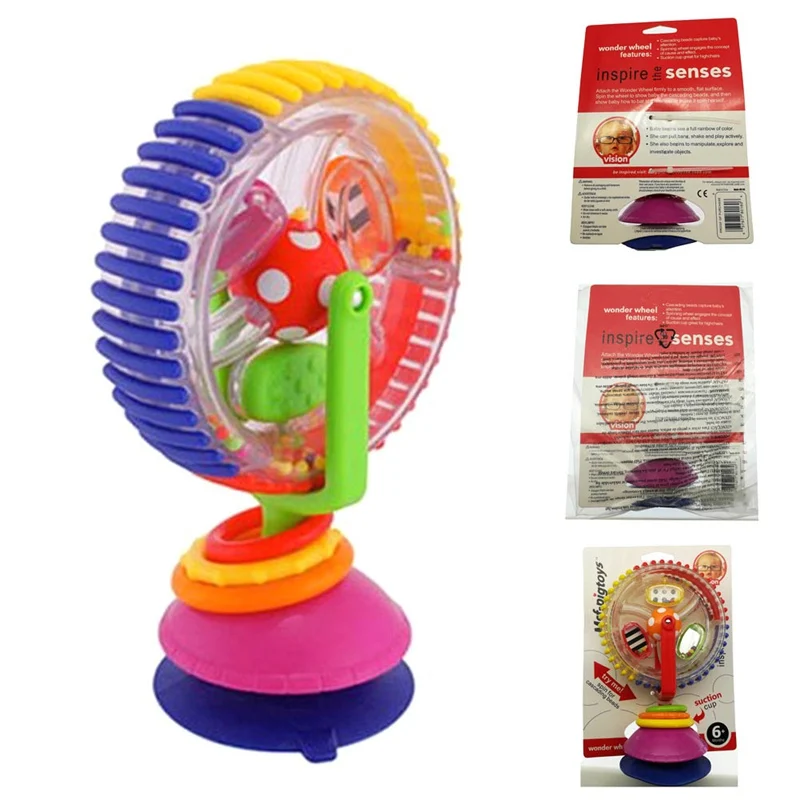 New Baby Toy Three-color Model Rotating Windmill Stroller Dining Chair With Suction Cups Educational Toys For Kids New Baby Toy Three-color Model Rotating Windmill Stroller Dining Chair With Suction Cups Educational Toys For Kids