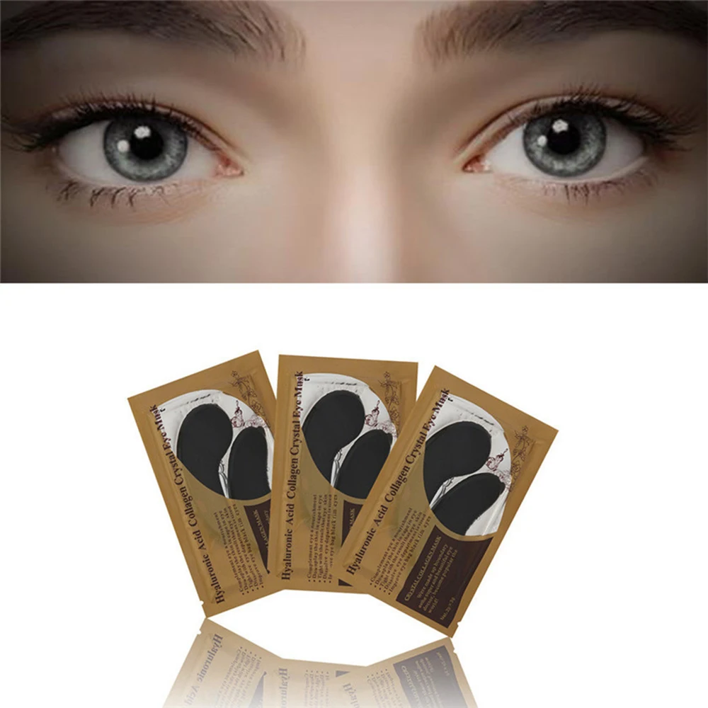 

Black Eye Mask Crystal Gel Mask Collagen Patches for Eye Care Remove Dark Circles Fine Lines Anti Wrinkle Eye Masks