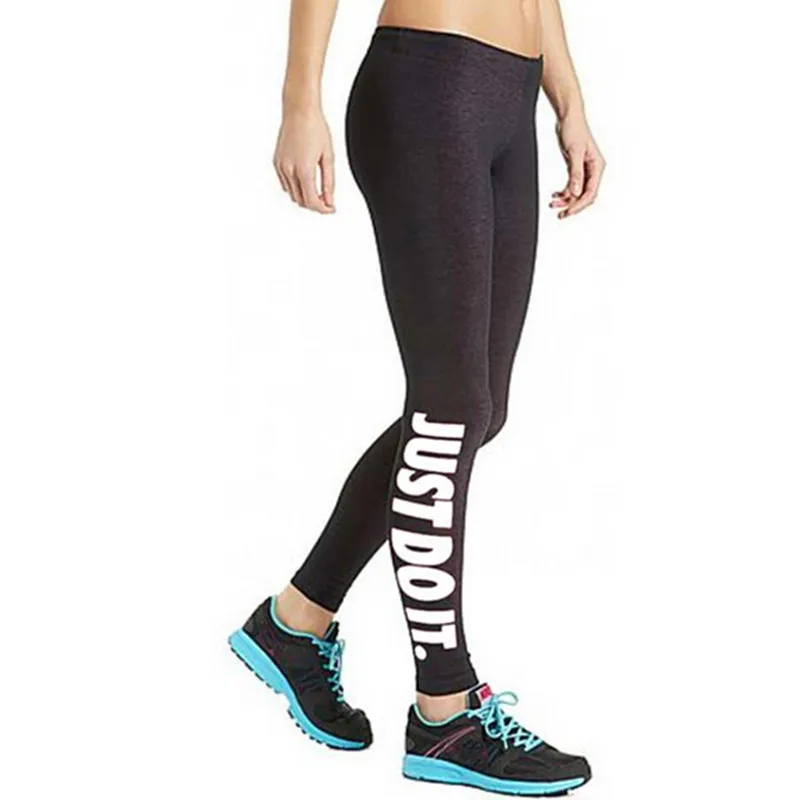 S XL New Brand Style Women's Leggings Running Sport Fitness WorkOut Gun Letter Printed Trousers