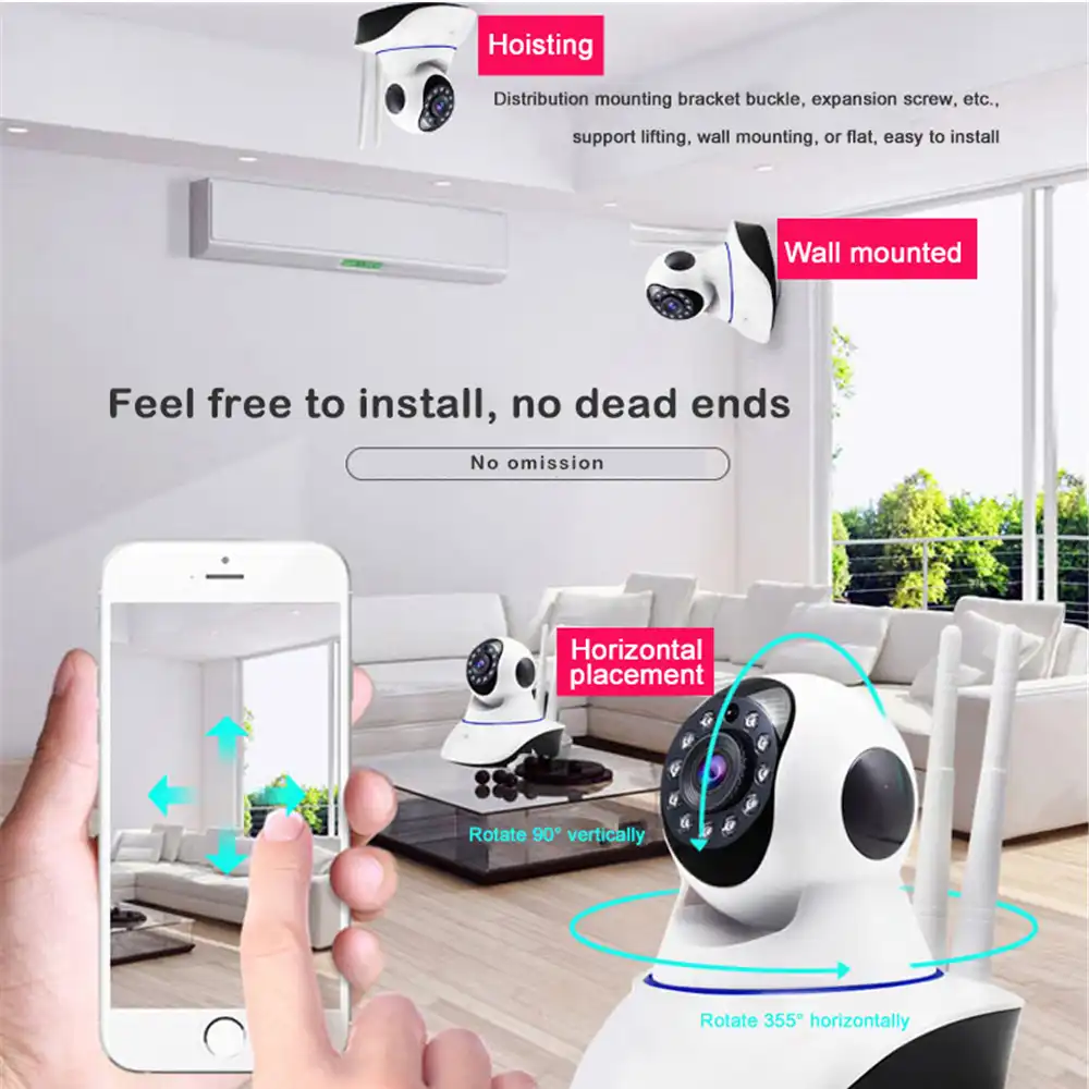 Aihdcam Brand Home Surveillance Cctv Security Camera 2mp Hd 1080p Wifi Camera Baby Monitor Ir Night Vision Ip Camera Surveillance Cameras Aliexpress