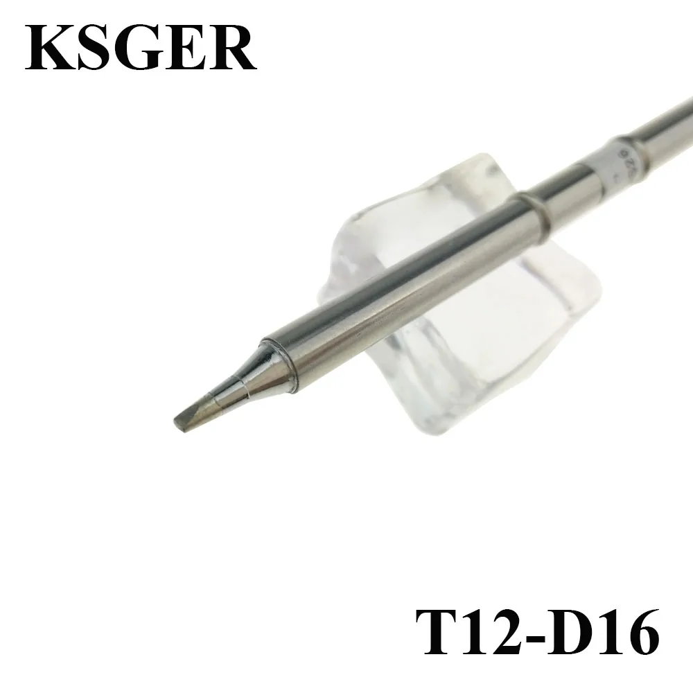 KSGER электронный жало паяльника T12-D16 припоя Советы 220v 70 Вт для FX-950 FX-951 Soldering Station паяльная ручка сварки инструменты