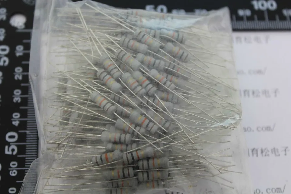 1 w resistor 1 the color ring resistance into the resistance of carbon film resistor of 500 PCS
