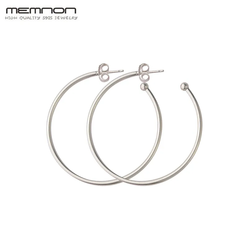 

Memnon Essence style Large Hoops of Versatility Earrings for women genuine 925 sterling silver earring plata de ley 925 jewelry