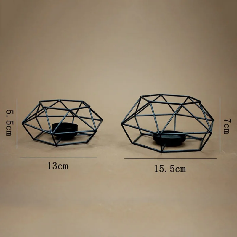 1 шт. геометрический подсвечник в скандинавском минималистическом стиле украшения настенные бра соответствующие стальные маленькие подсвечники