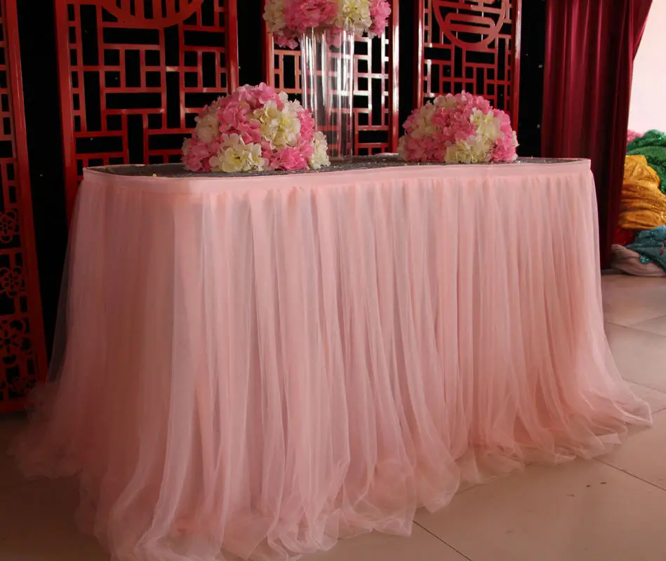 7 стилей, однотонная скатерть, ткань для свадебной вечеринки, детский душ, вечерние стол с домашним декором, юбка, пышная юбка - Цвет: Style one 02