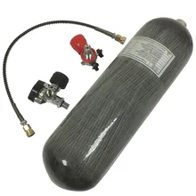 AC168201 6.8L 4500PSI Пейнтбольный бак для подводного плавания из углеродного волокна цвет цилиндра для PCP винтовка Охота+ клапан+ заправочная станция