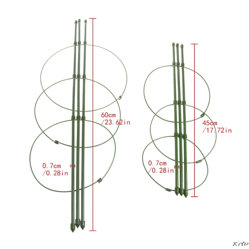 Садовое растение Поддержка вьющиеся растения 45 см 60 см коническая из мешочного тика поддерживающая рама