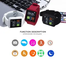 2016 Bluetooth Smart Uhr U8 U80 Sport Smartwatch für Apple/Android Smartphone Samsung/iPhone mit Kleinpaket mit Box
