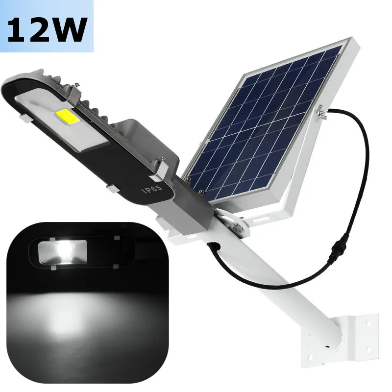 

Waterproof Light Sensor 12W COB LED Solar Light Solar Power COB LED Street Light Road Path Outdoor Garden Lamp