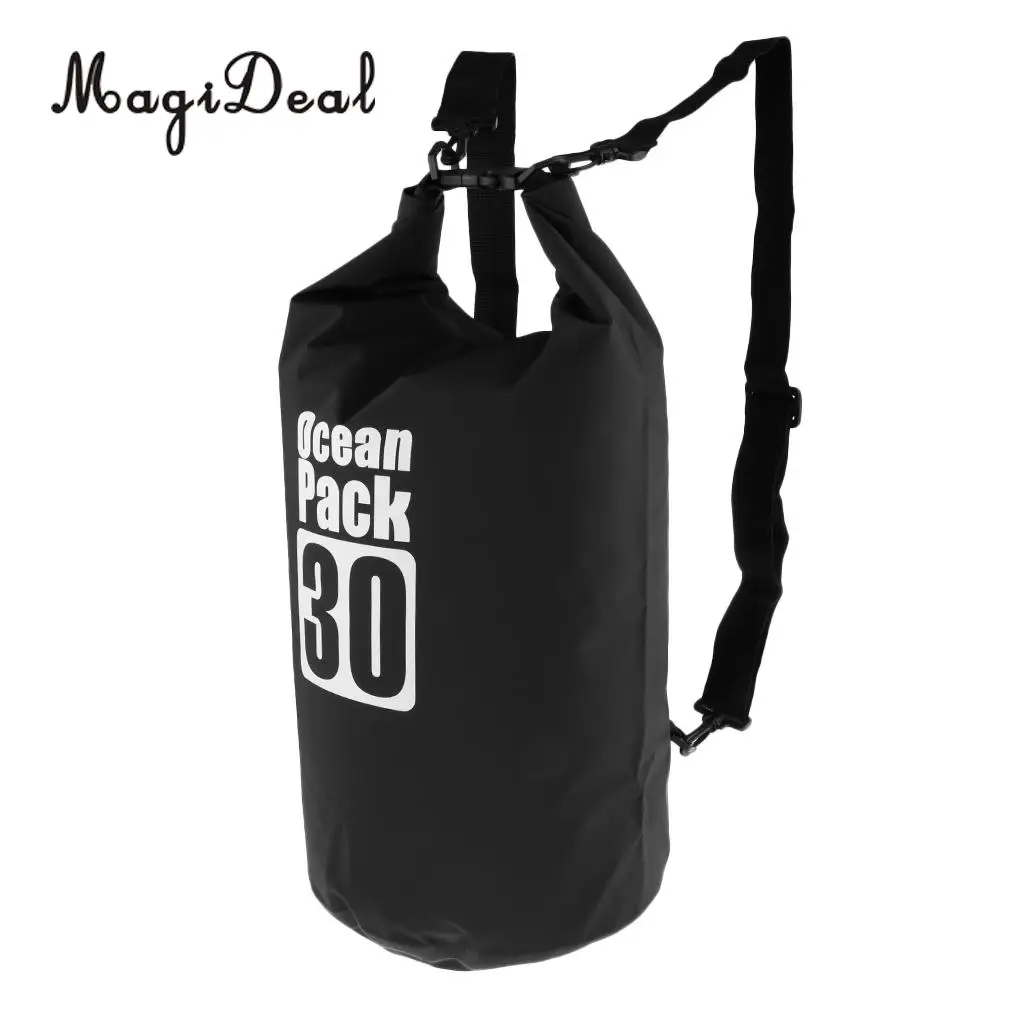 MagiDeal 30L Large Waterproof Dry Bag Shoulder Backpack for Kayak/Boat/Canoeing/Fishing/Sailing/Camping/Hiking/Travel/Floating